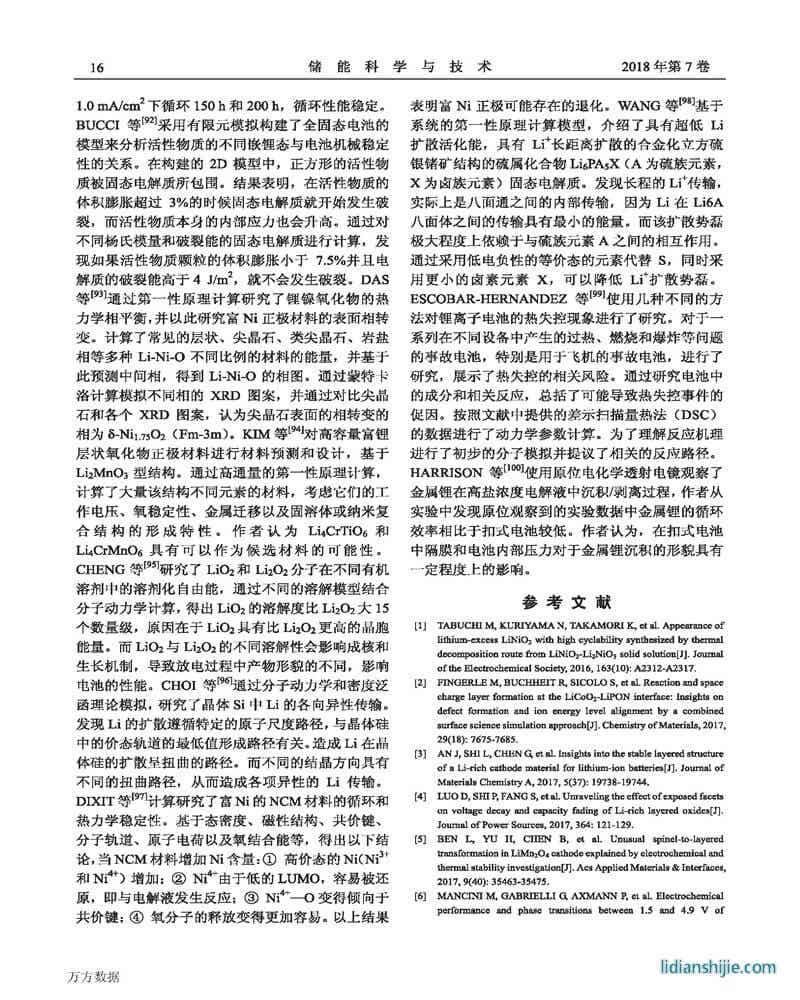 鋰電池百篇論文點評