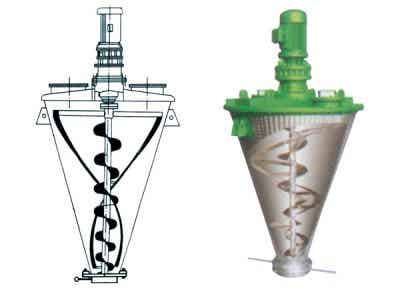 凱日機械 鋰電設(shè)備 凱日ZSH系列大開門螺帶式錐形混合機