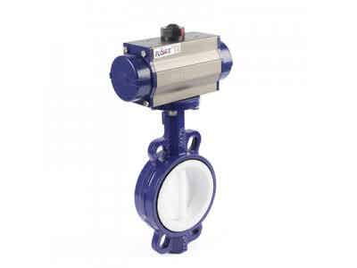 弗雷西 氣動襯氟蝶閥  對夾蝶閥圖1