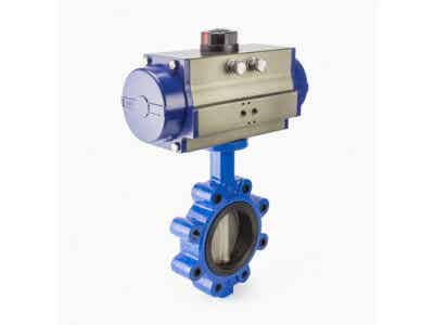 弗雷西 支耳式對夾蝶閥 氣動蝶閥圖1