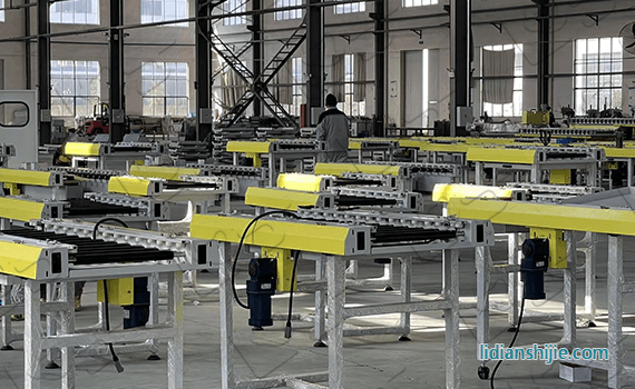 新能源鋰電隧道輥筒窯爐循環(huán)外軌線